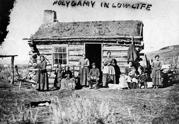 Poligamia em baixa vida, c.1860s